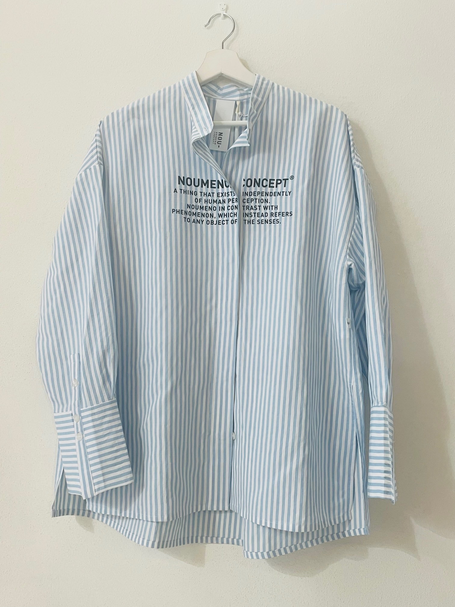 CAMICIA A RIGHE CON STAMPA COTONE !00% TAGLIA COMODA