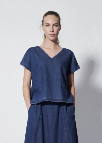 T-SHIRT JEANS LEGGERO !00% COTONE